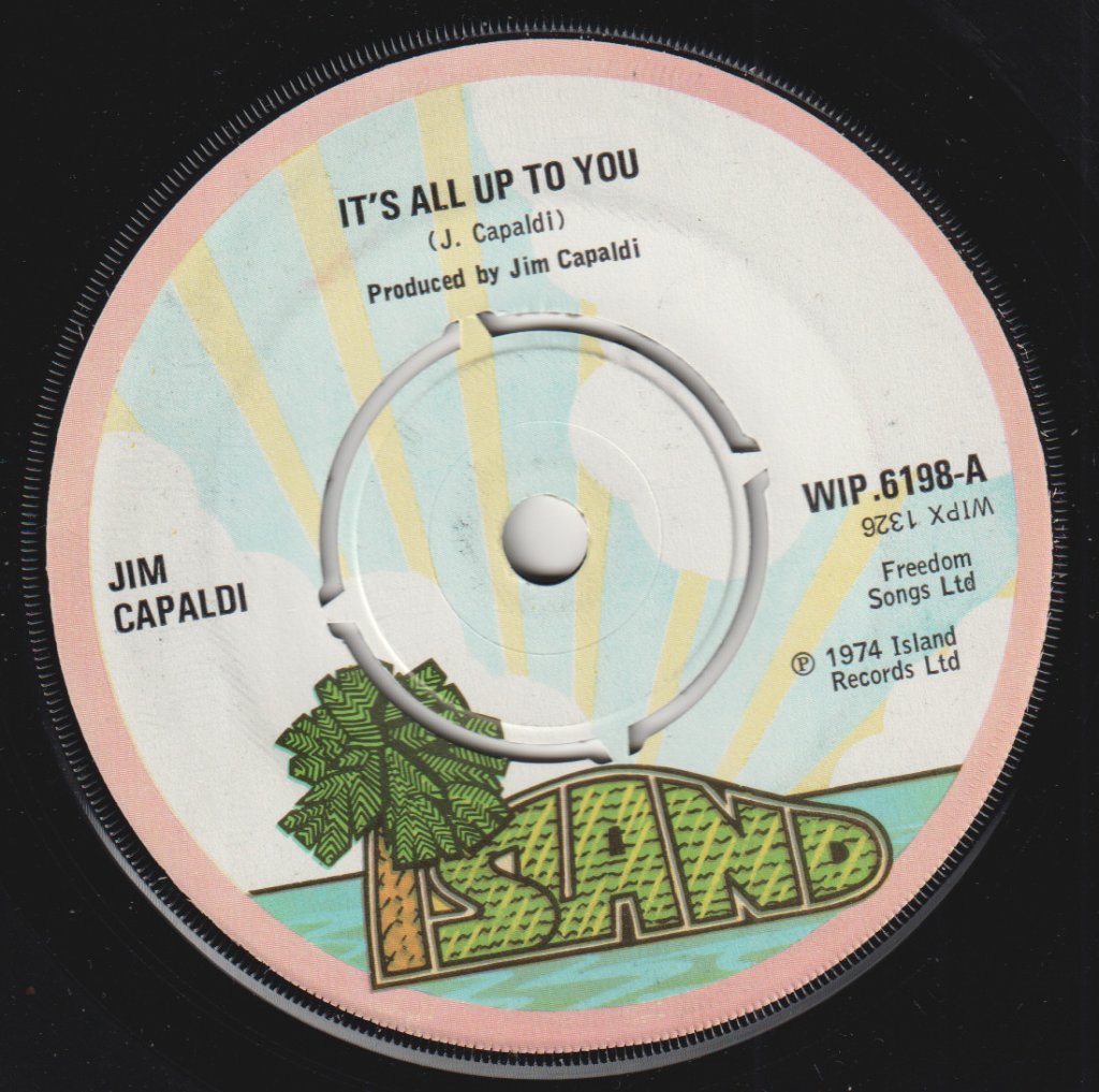 Jim Capaldi - It's All Up To You - 7 Inch
