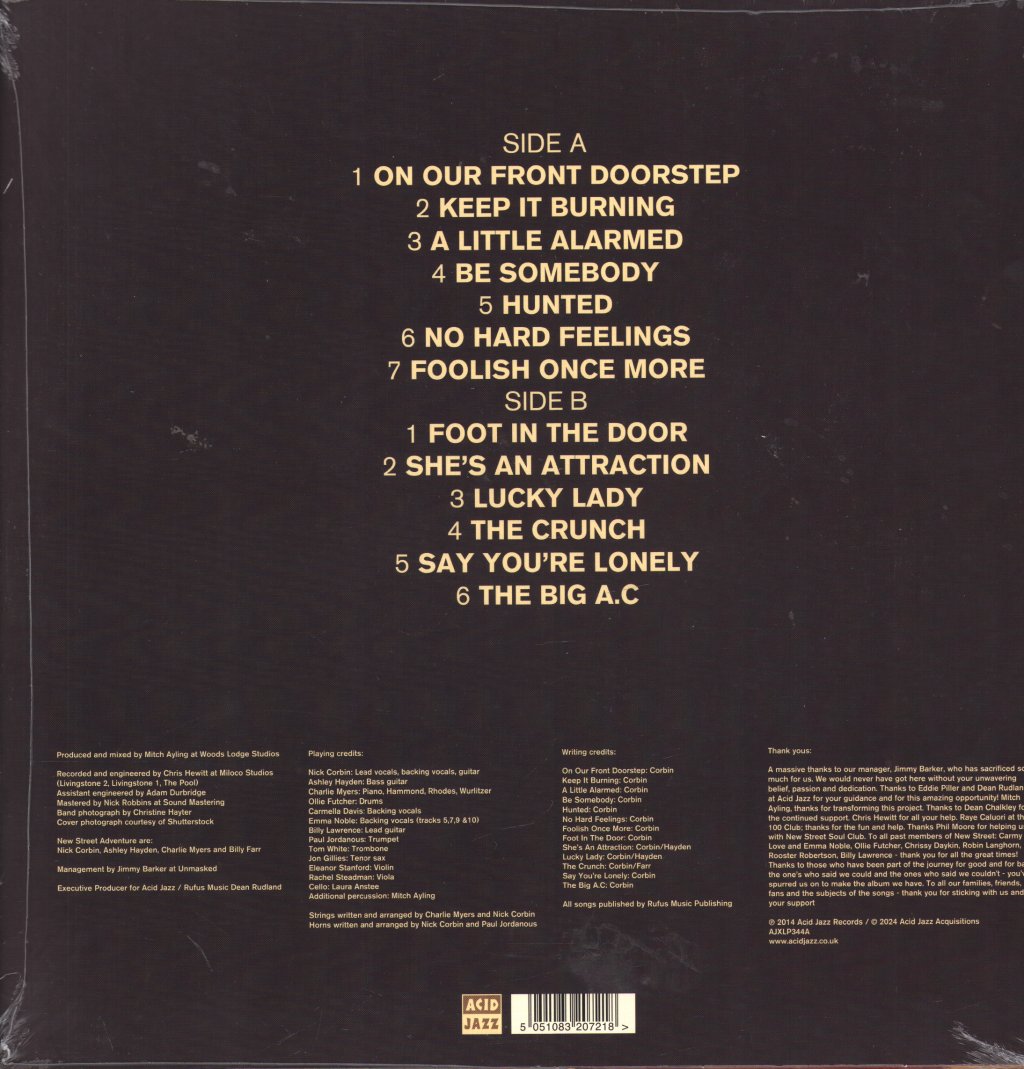 New Street Adventure - No Hard Feelings - Lp