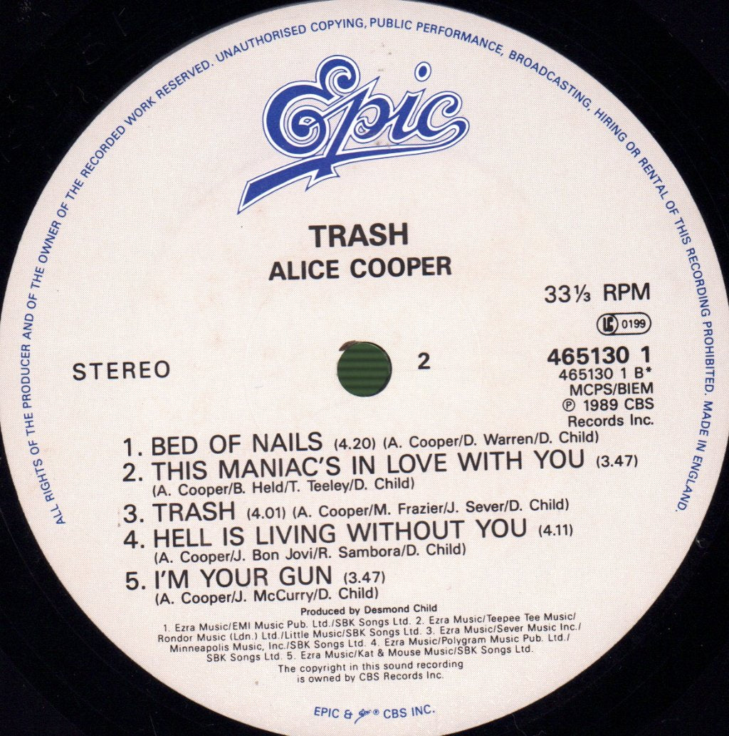 Alice Cooper - Trash - Lp
