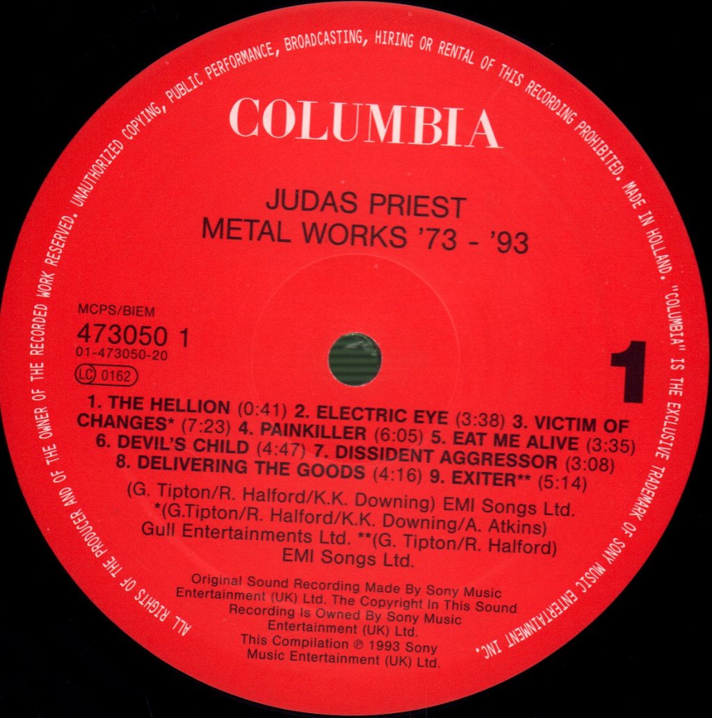 Judas Priest - Metal Works '73-'93 - Double Lp