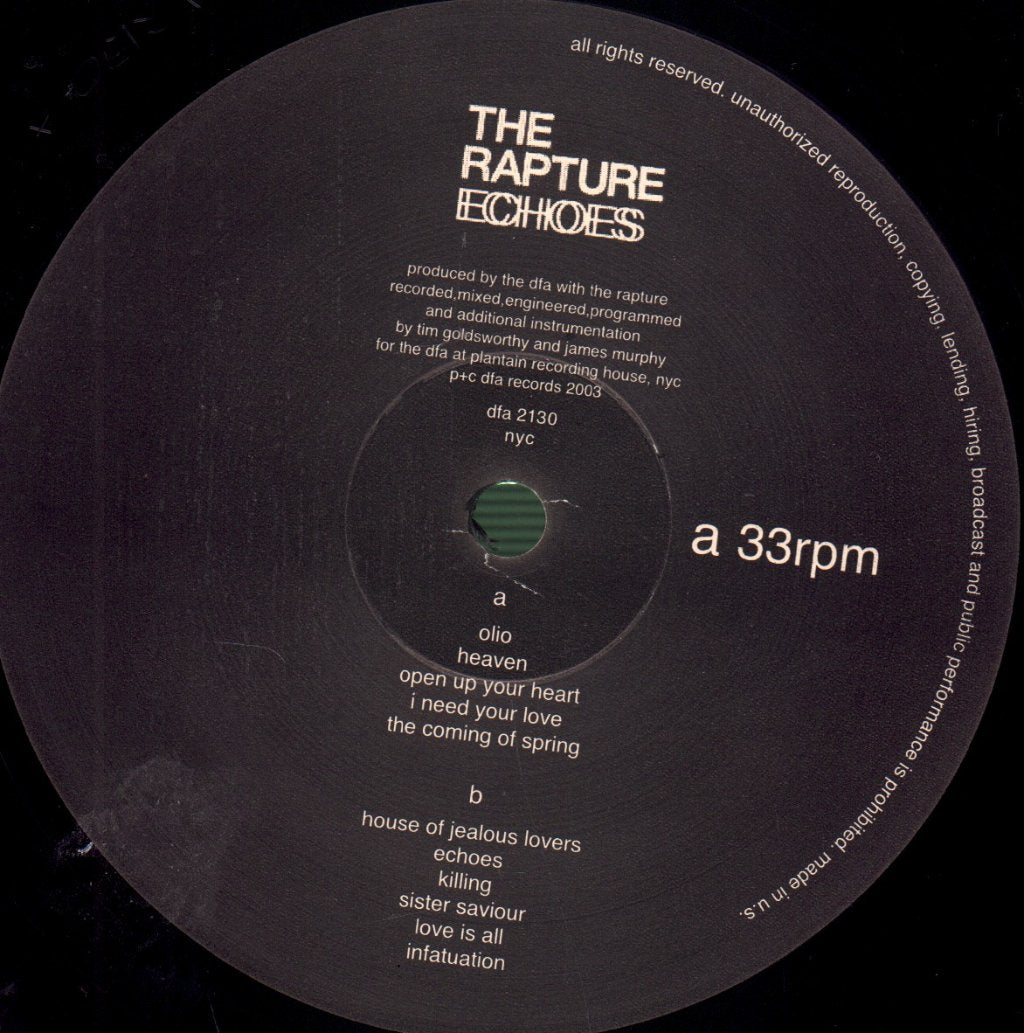 Rapture - Echoes - Lp