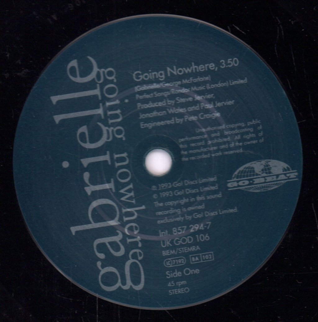 Gabrielle - Going Nowhere - 7 Inch