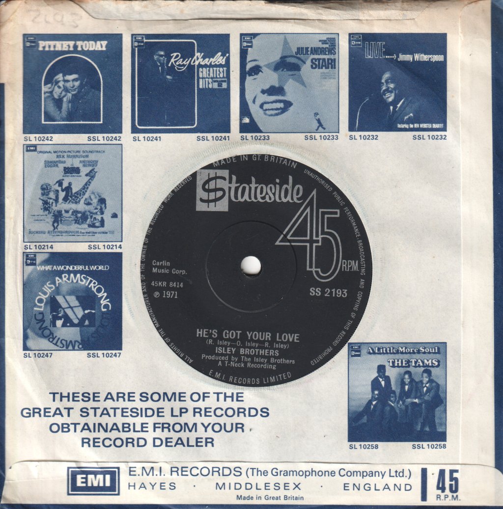 Isley Brothers - Love The One Your With - 7 Inch