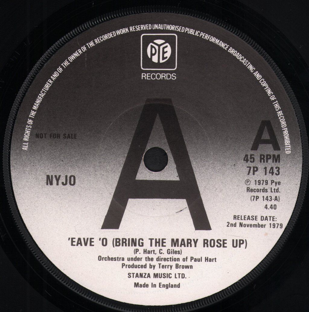 NYJO - Eave 'O Bring The Mary Rose Up - 7 Inch
