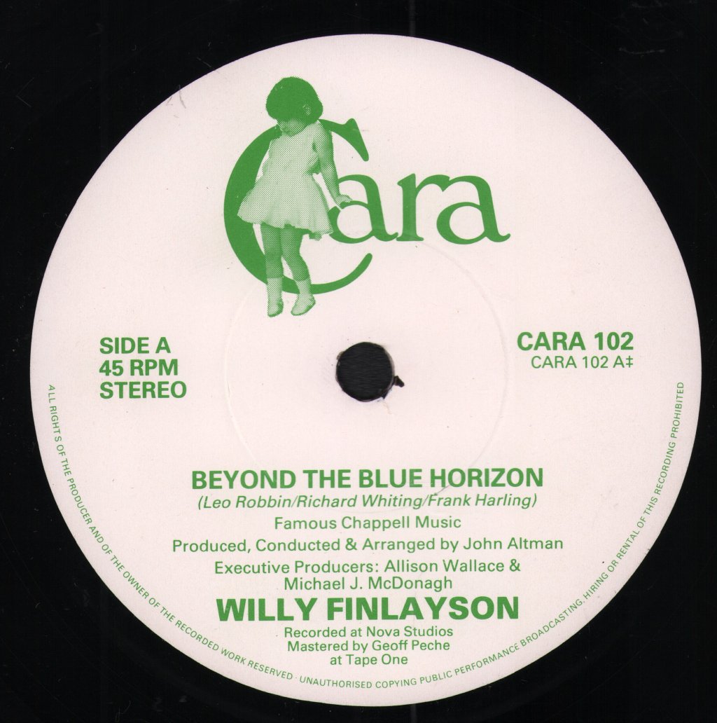 Willy Finlayson - Beyond The Blue Horizon - 7 Inch