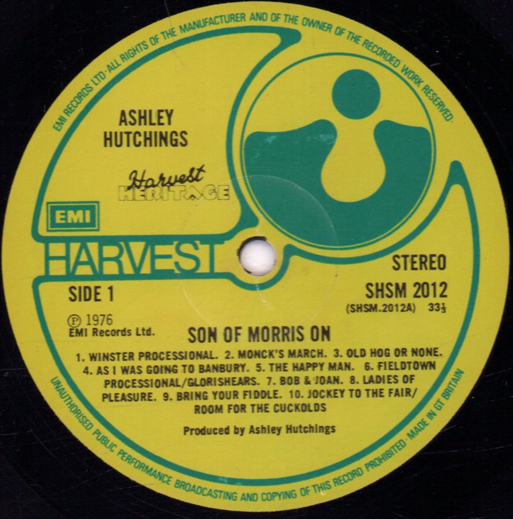 Ashley Hutchings - Son Of Morris On - Lp