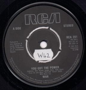 War - We Got The Power - 7 Inch