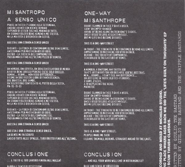 Cripple Bastards - Il Grande Silenzio - 7 Inch