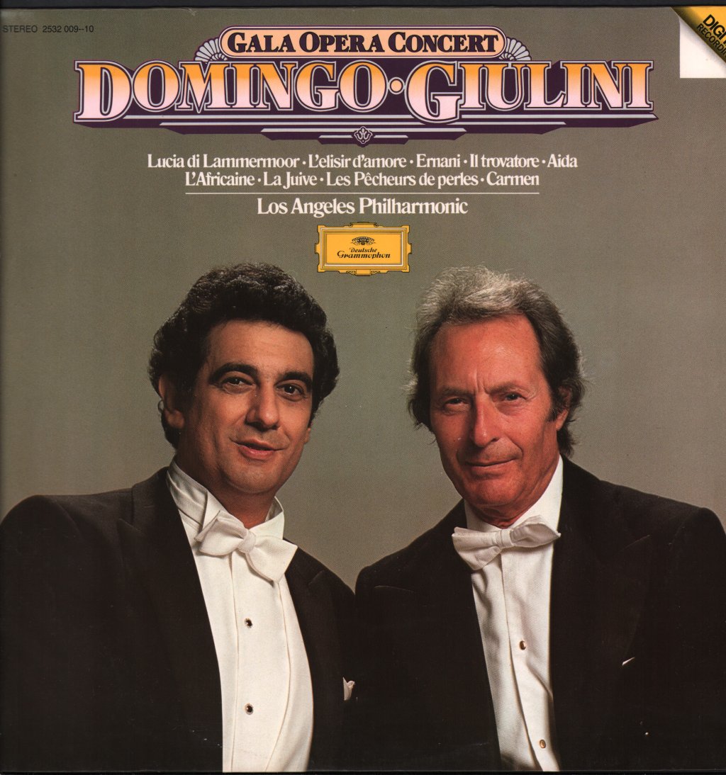 Carlo Maria Giulini / Los Angeles Philharmonic Orchestra - Placido Domingo - Gala Opera Concert - Lp