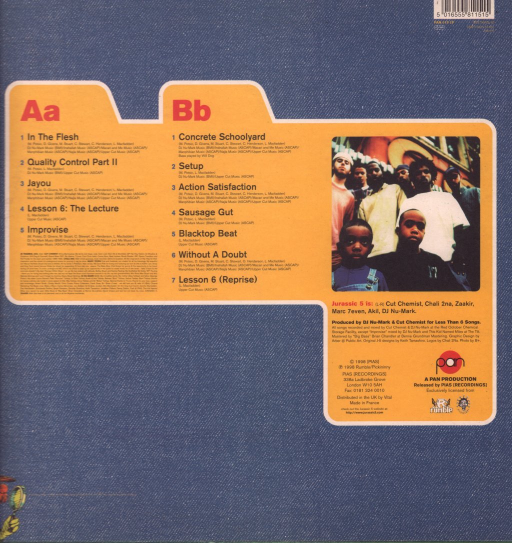 Jurassic 5 - Jurassic 5 - Lp