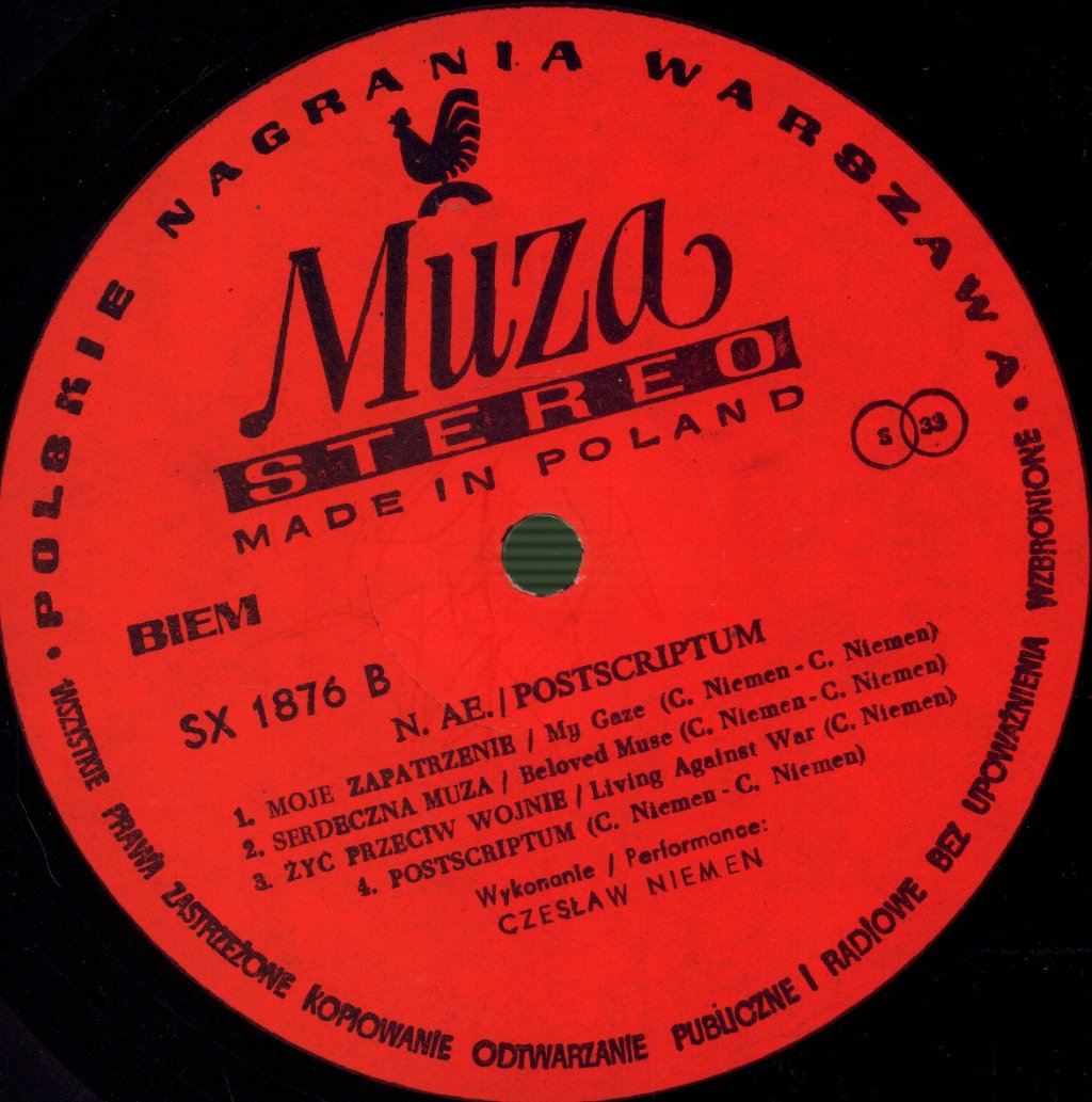 Czeslaw Niemen - Postscriptum - Lp