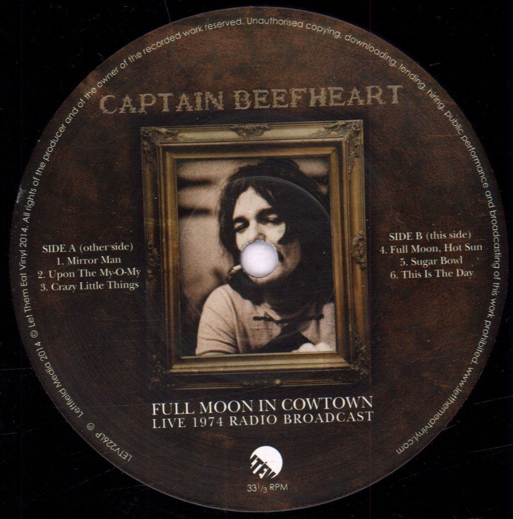 Captain Beefheart - Full Moon In Cowtown Live 1974 Radio Broadcast - Double Lp