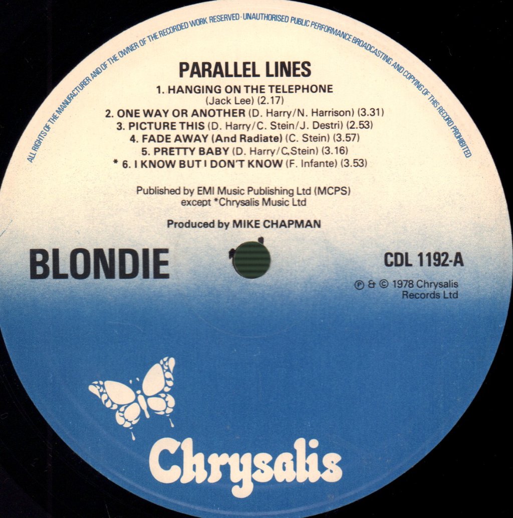 Blondie - Parallel Lines - Lp