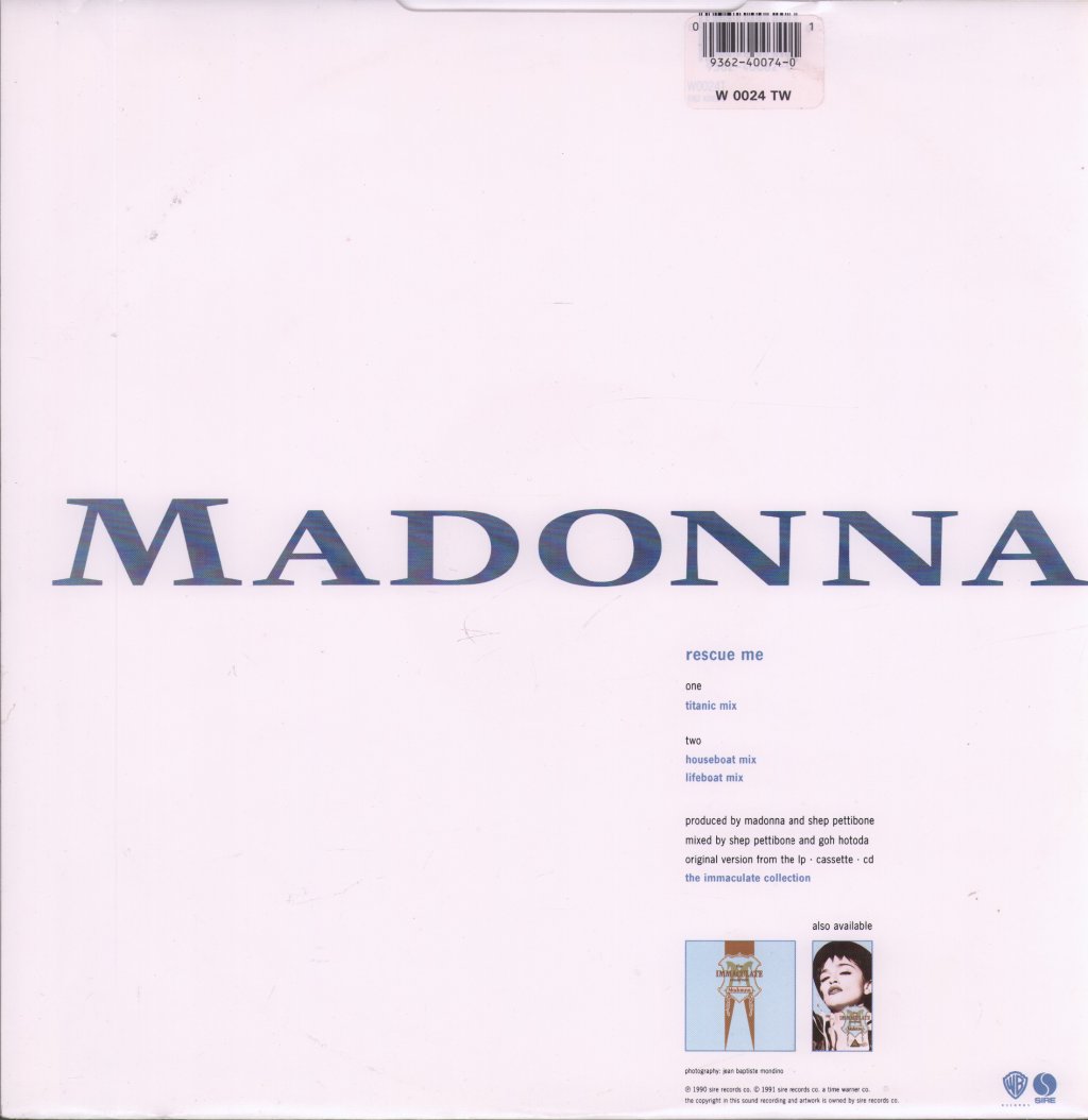 Madonna - Rescue Me - 12 Inch