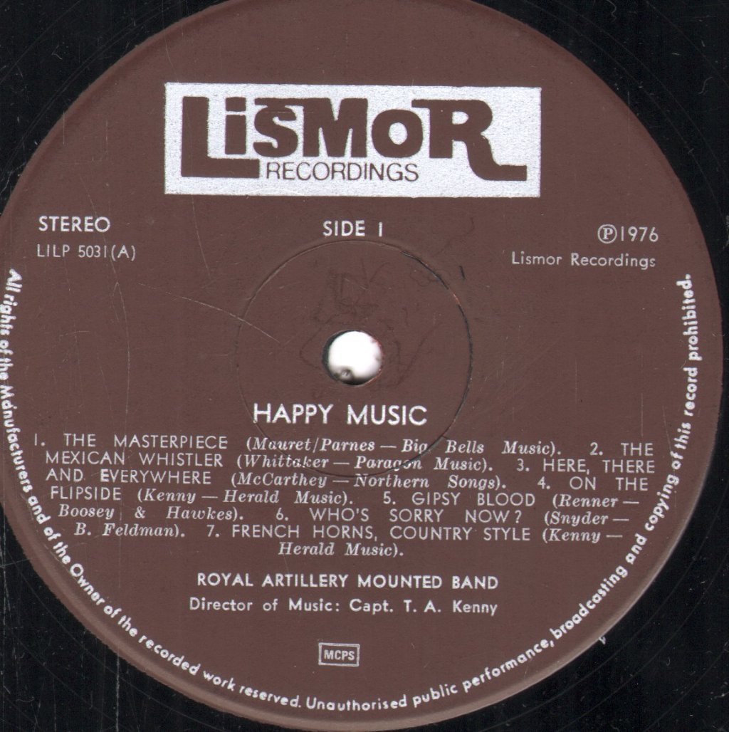 Royal Artillery Mounted Band - Happy Music - Lp