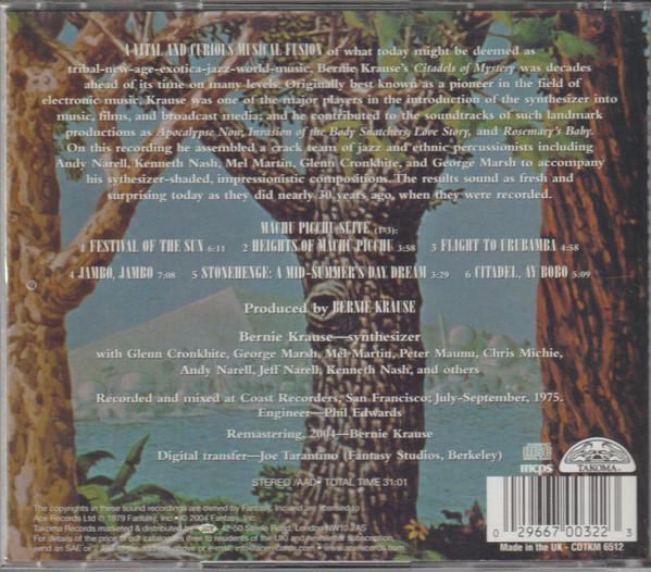 Bernie Krause - Citadels Of Mystery - Cd
