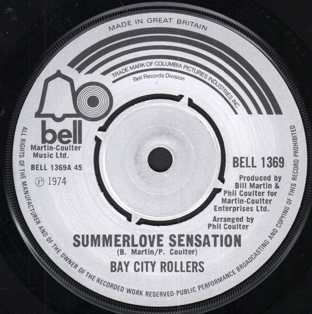 Bay City Rollers - Summerlove Sensation - 7 Inch
