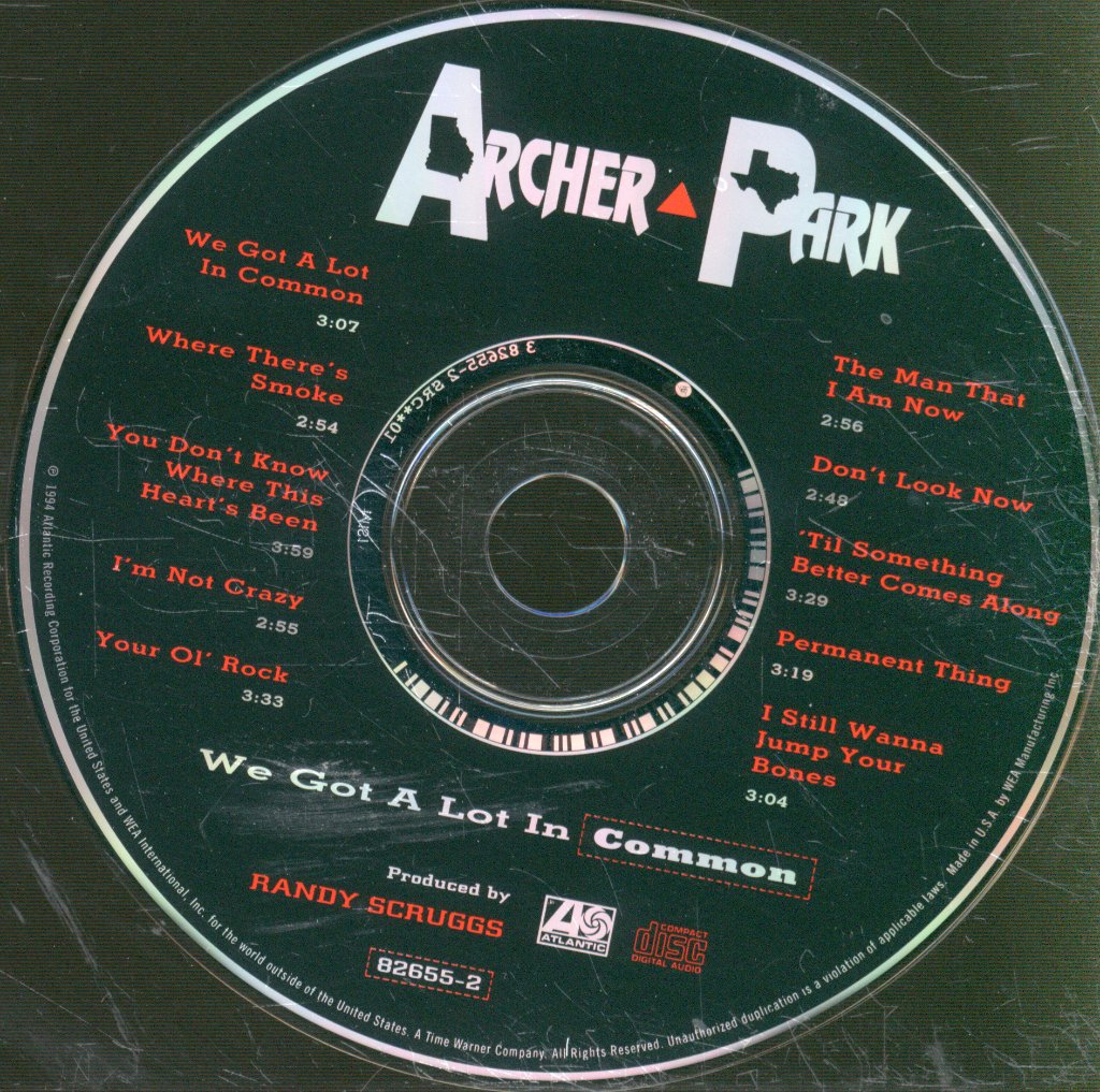 Archer/Park - We Got A Lot In Common - Cd