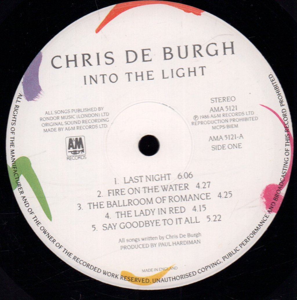 Chris De Burgh - Into The Light - Lp