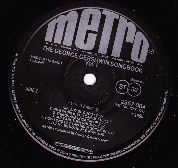 Ella Fitzgerald - Ella Sings Gershwin - Double Lp