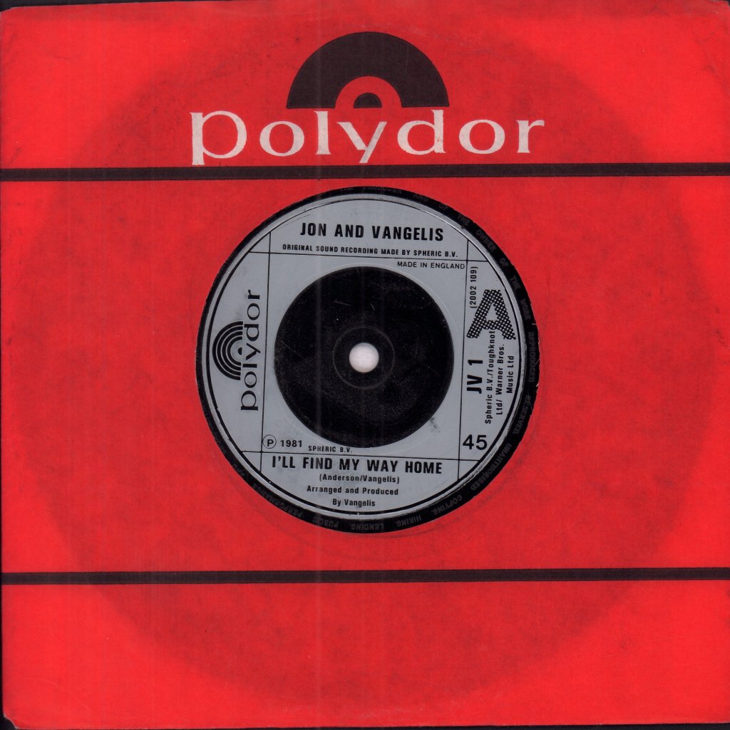 Jon And Vangelis - I'll Find My Way Home - 7 Inch