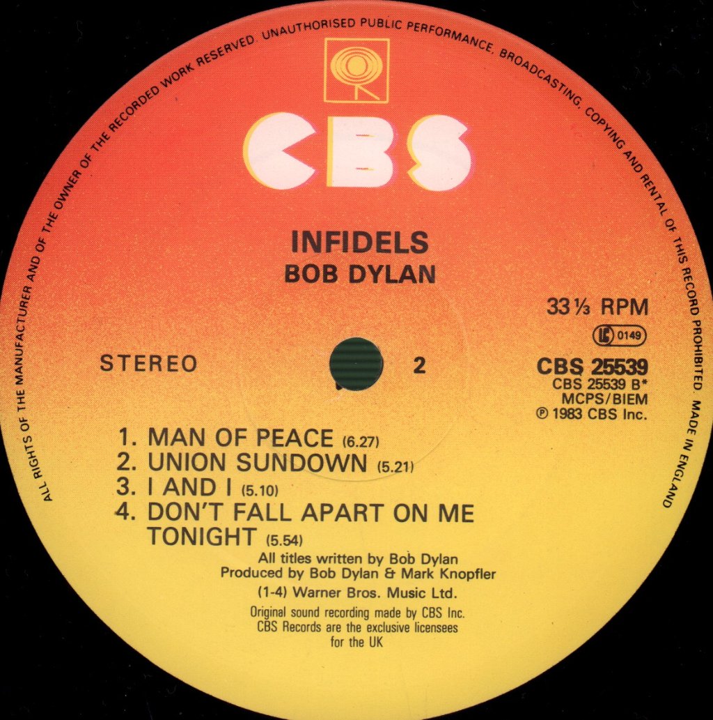 Bob Dylan - Infidels - Lp