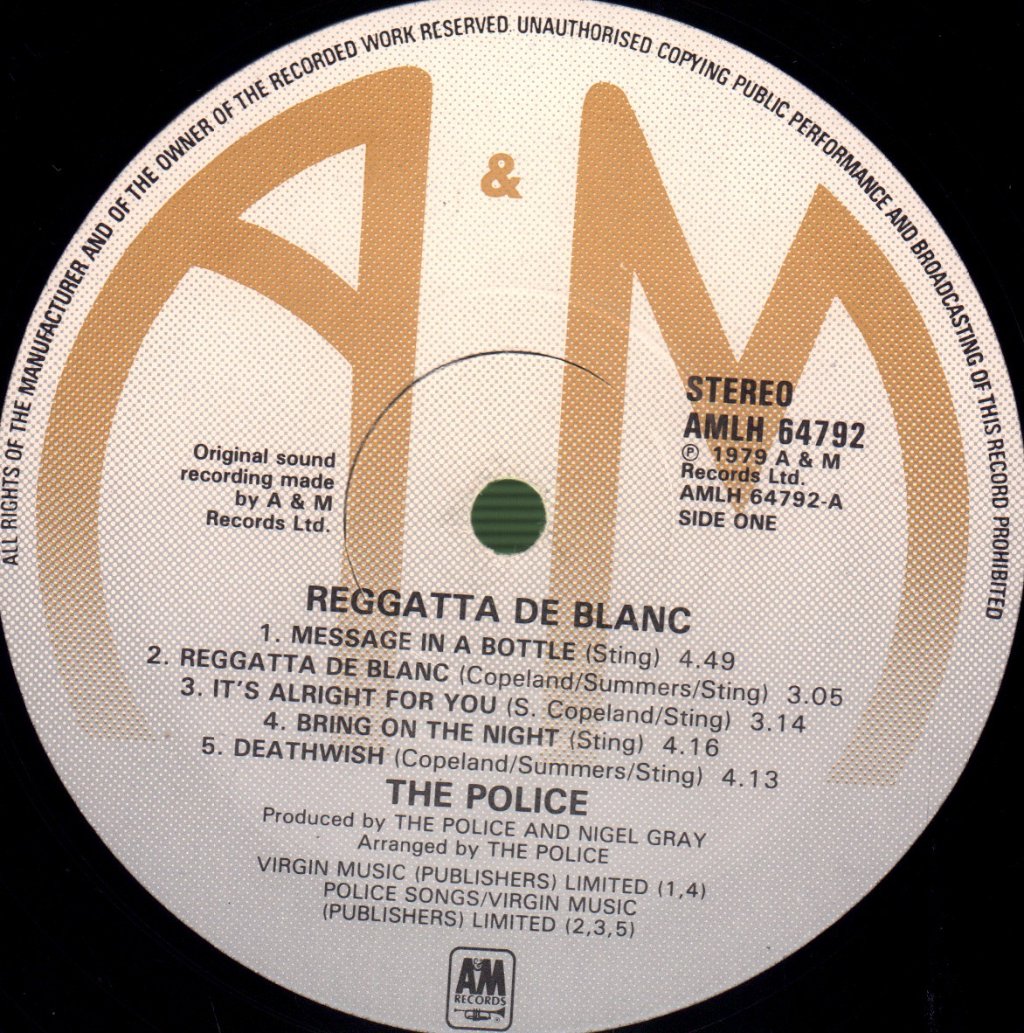 Police - Reggatta De Blanc - Lp