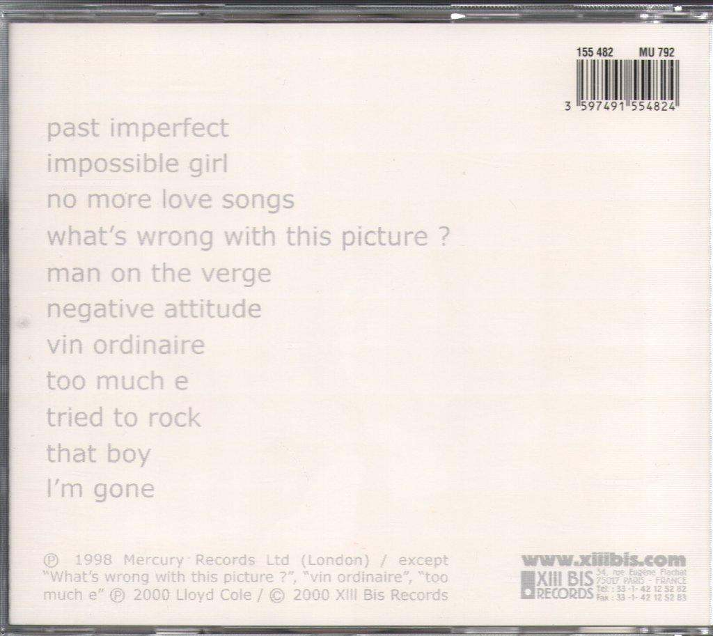 Lloyd Cole & The Negatives - Negatives - Cd