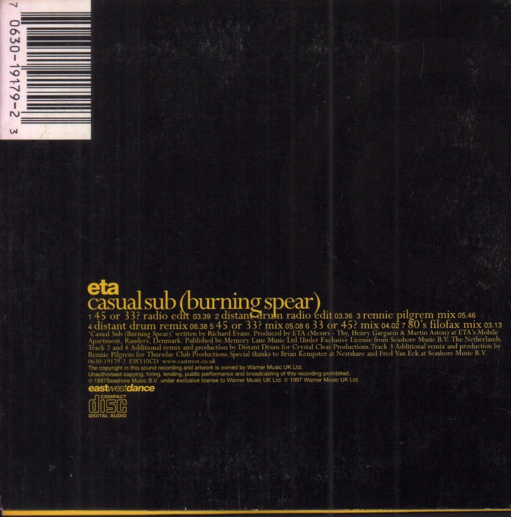 Eta - Casual Sub - Cd