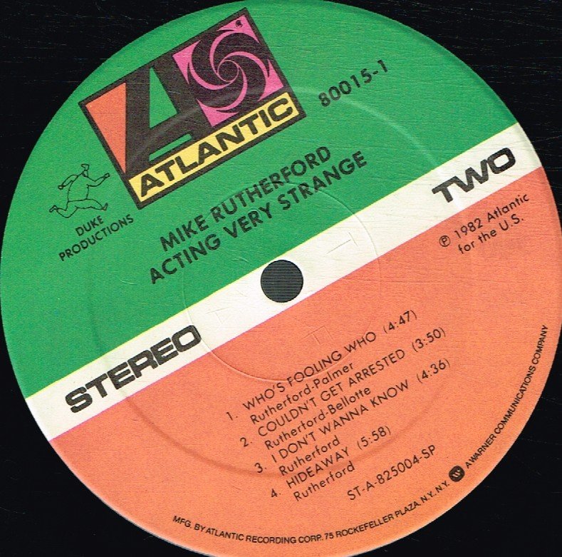 Mike Rutherford - Acting Very Strange - Lp