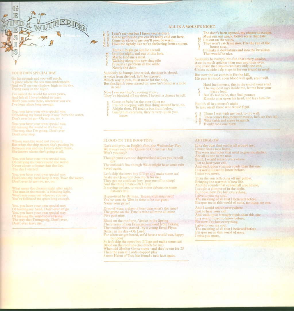 Genesis - Wind And Wuthering - Lp