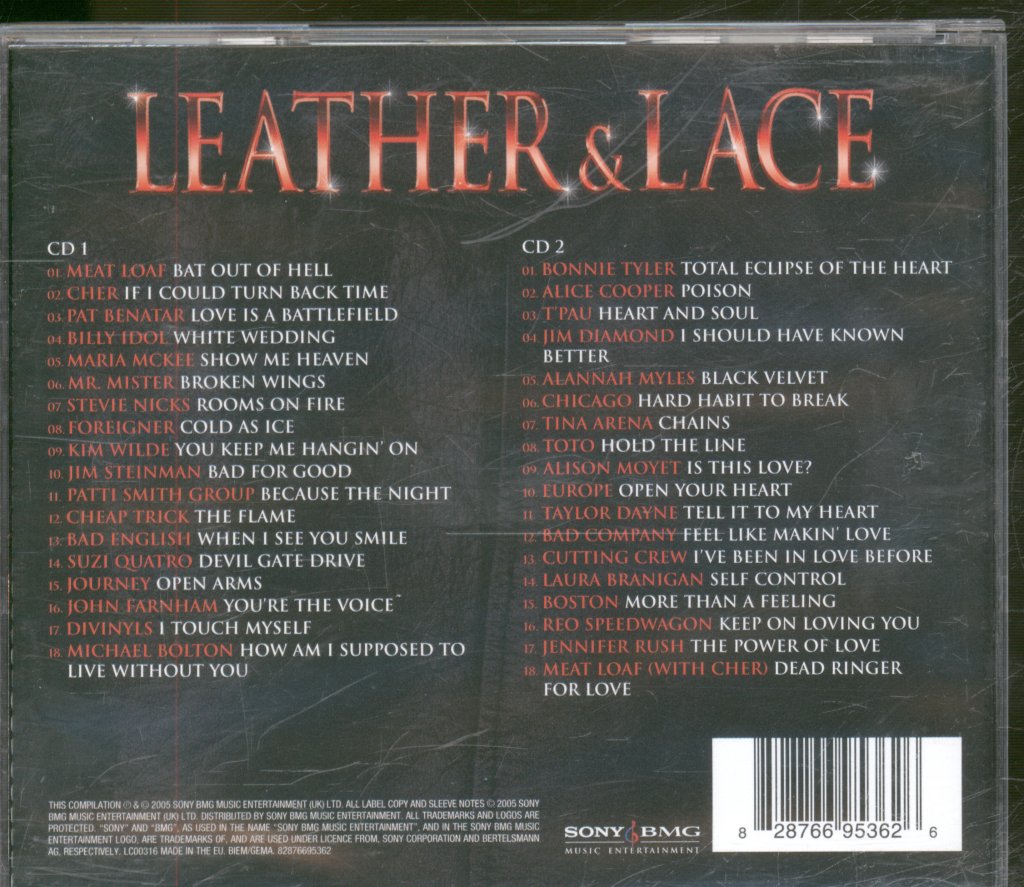 Various Artists - Leather & Lace (Powerful Classics From The Men And Women Of Rock) - Double Cd