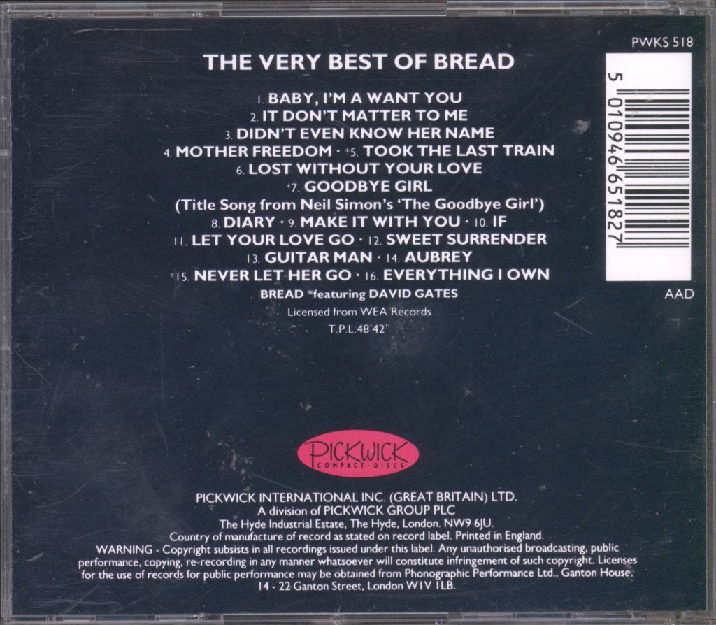 Bread - Very Best Of Bread - Cd