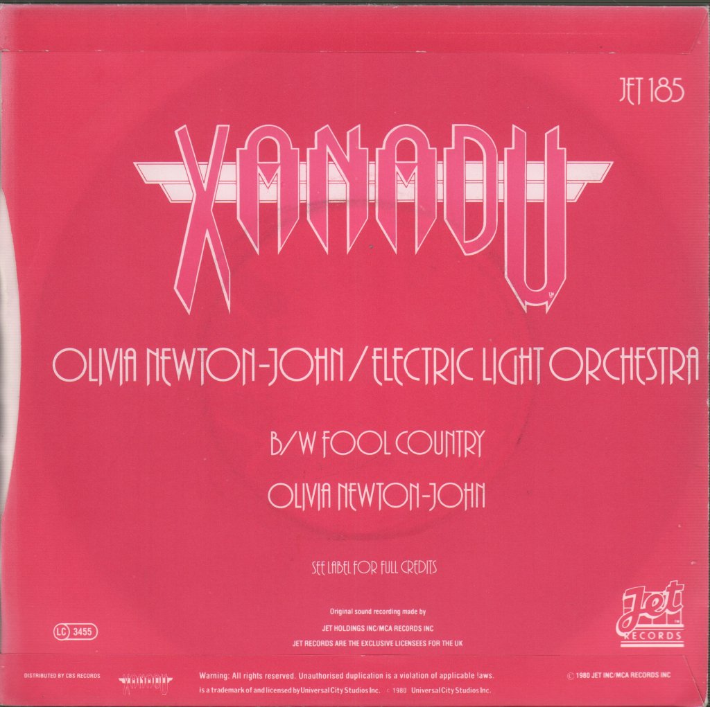Olivia Newton John / Elo - Xanadu - 7 Inch