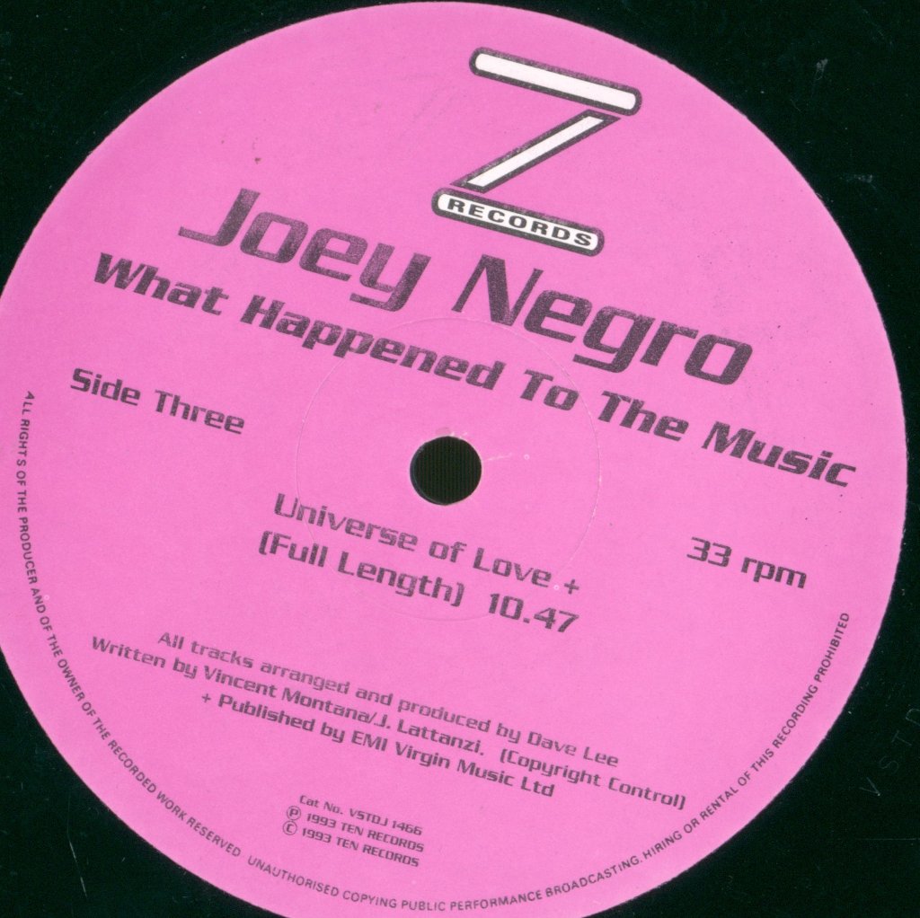 Joey Negro - What Happened To The Music - Double 12 Inch