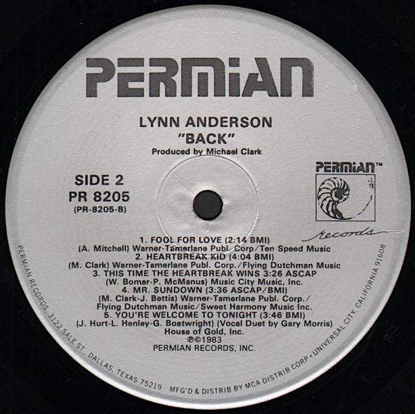 Lynn Anderson - Back - Lp