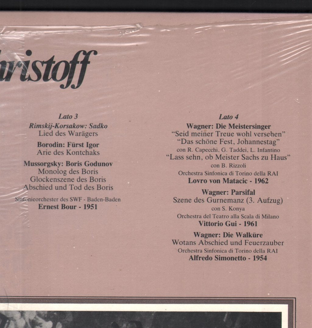 Boris Christoff - Live 25 Voci Celibri Della Lirica - Double Lp