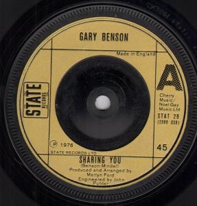 Gary Benson - Sharing You - 7 Inch