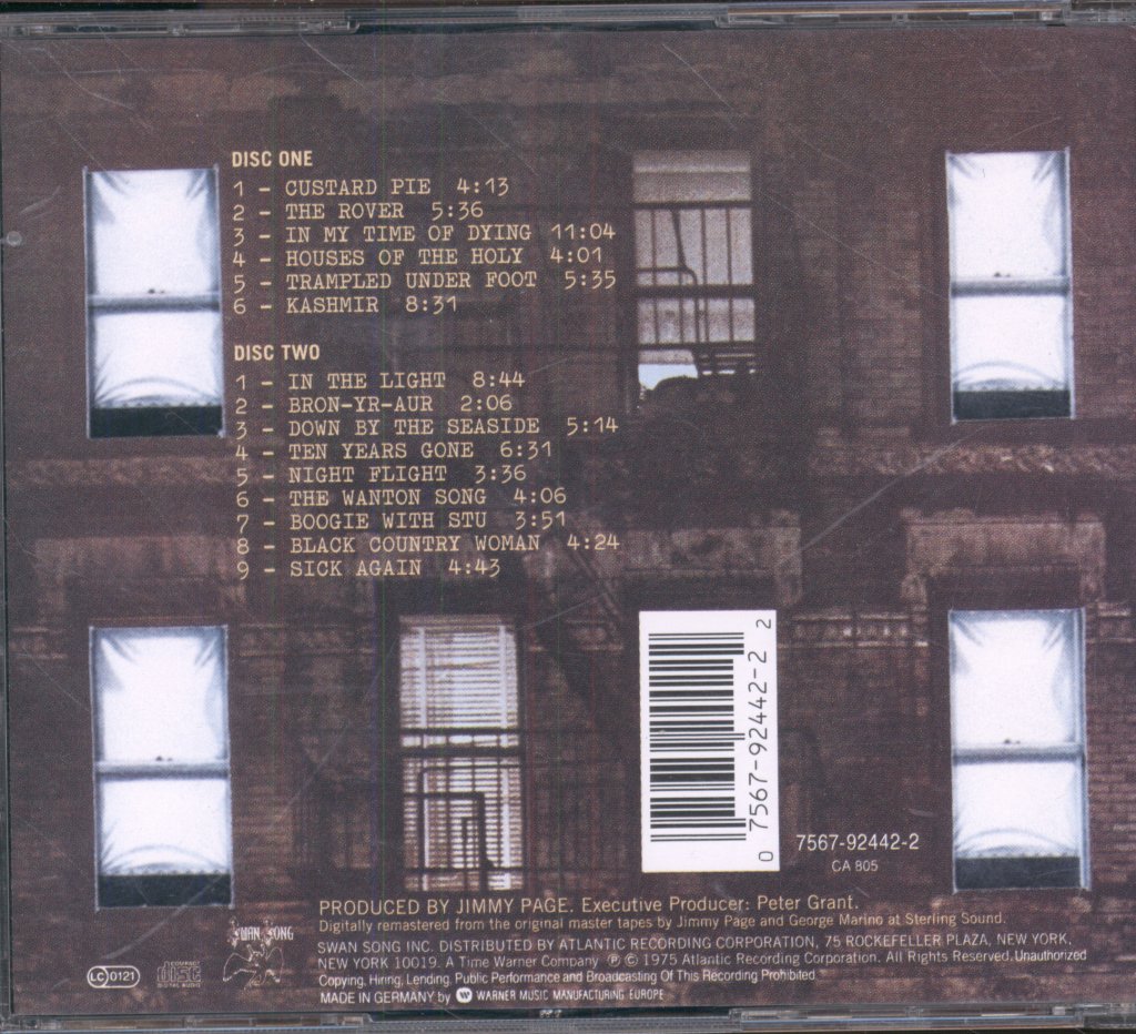 Led Zeppelin - Physical Graffiti - Double Cd