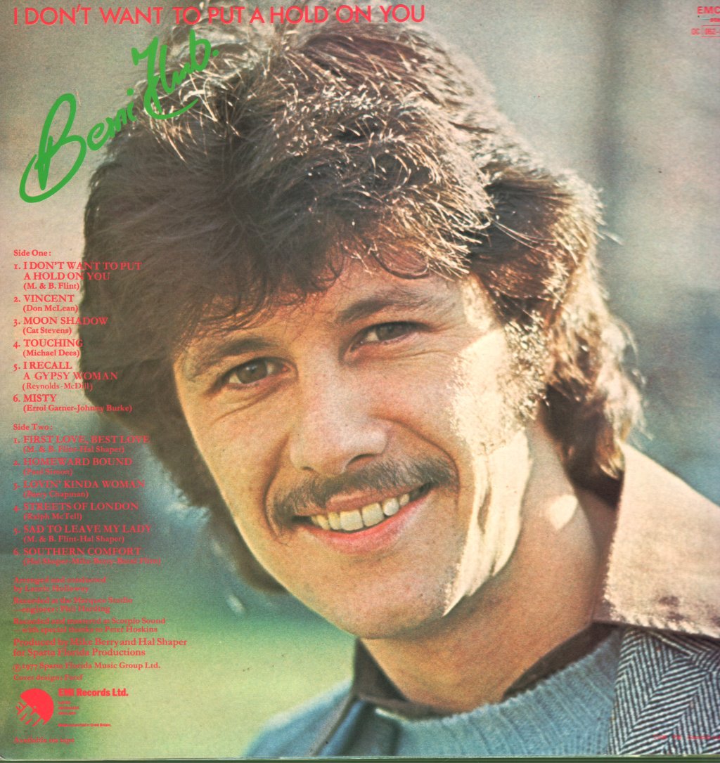 Berni Flint - I Don't Want To Put A Hold On You - Lp