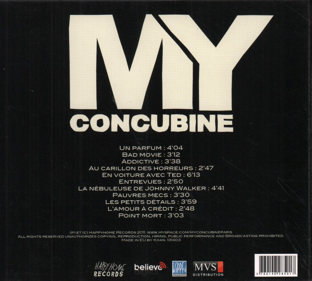 My Concubine - Une Chaise Pour Ted - Cd