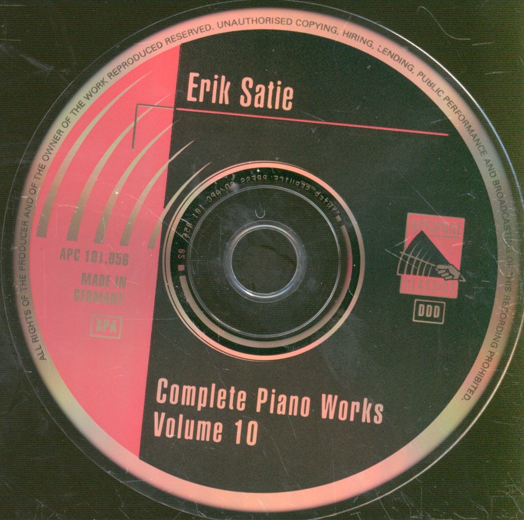Erik Satie Bojan Gorisek Jane Manning - Complete Piano Works And Songs Volume 10 - Cd