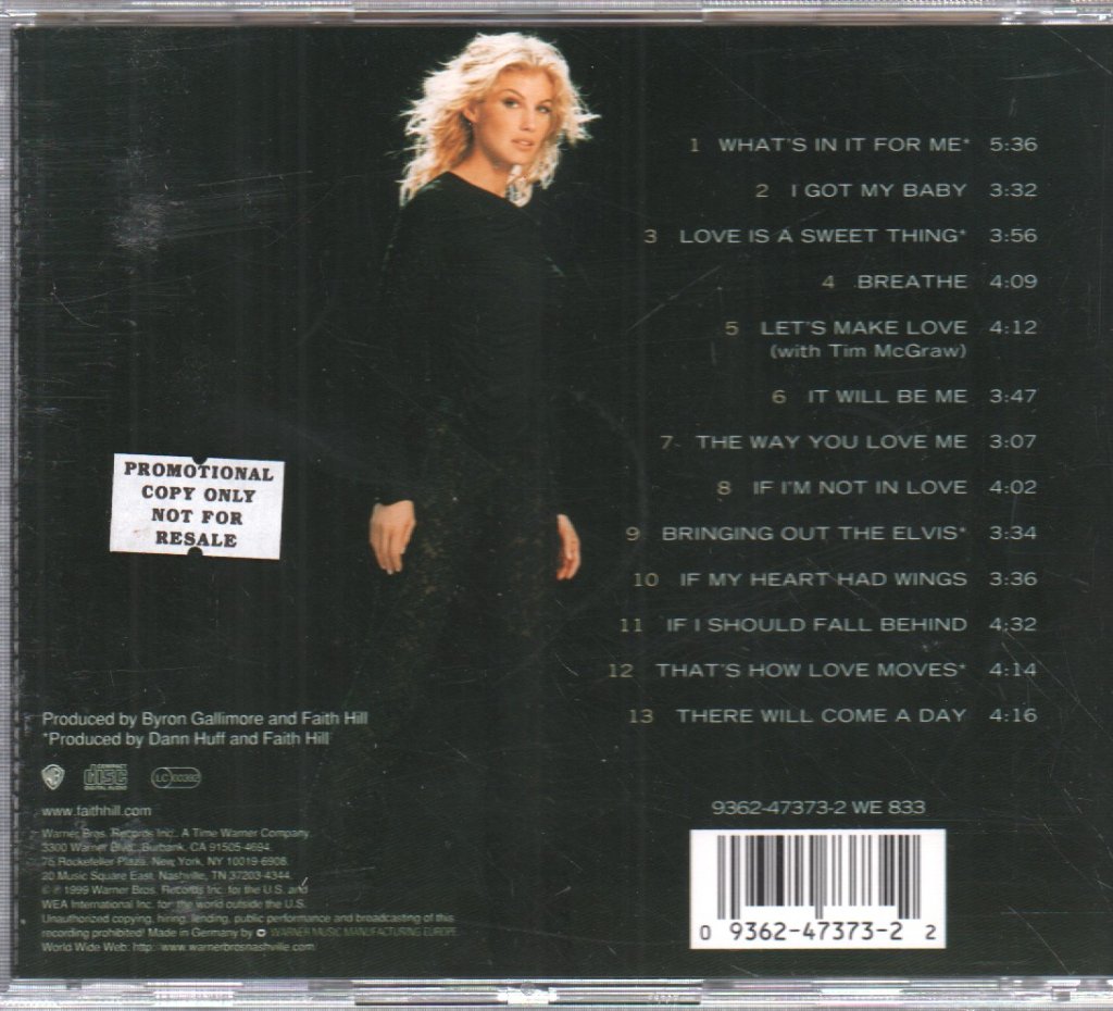 Faith Hill - Breathe - Cd