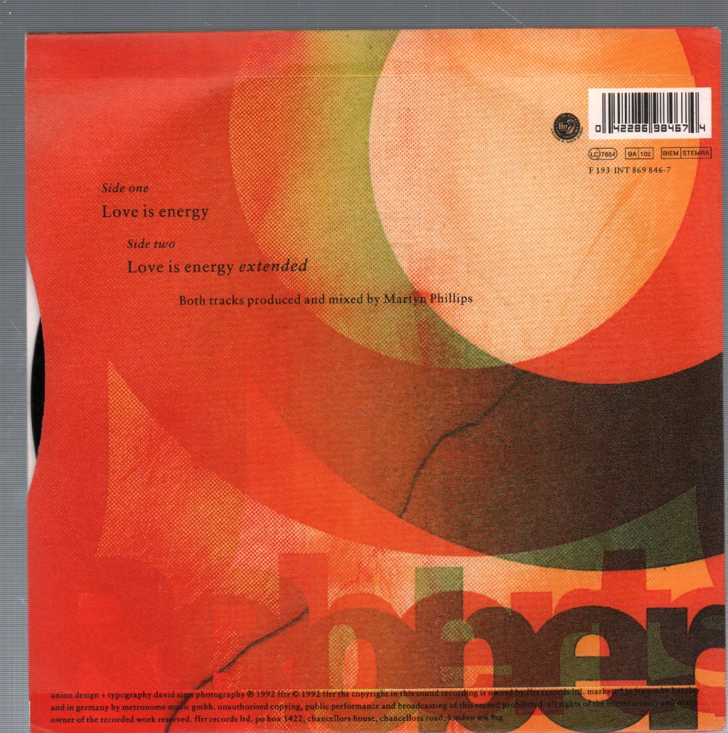 Joe Roberts - Love Is Energy - 7 Inch