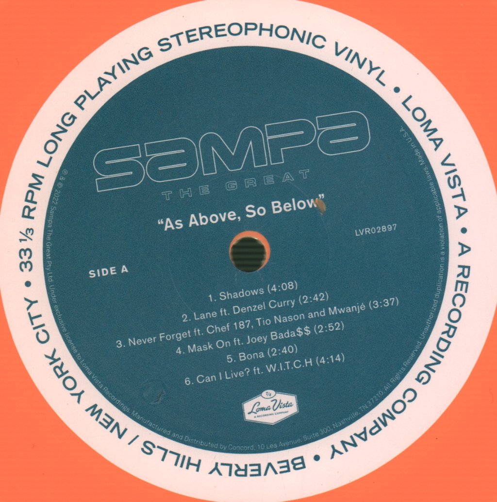 Sampa The Great - As Above So Below - Lp
