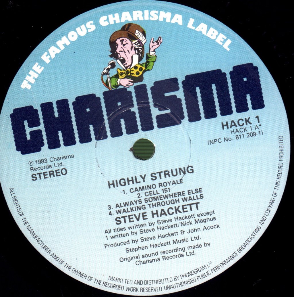 Steve Hackett - Highly Strung - Lp