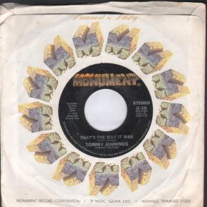 Tommy Jennings - That's The Way It Is - 7 Inch