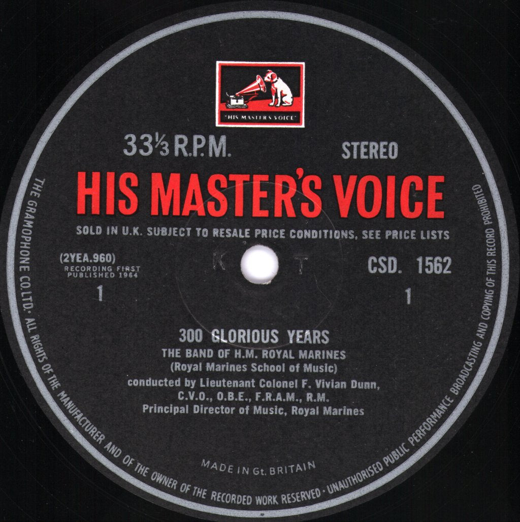 Band Of H.M. Royal Marines, Portsmouth - 300 Glorious Years - Lp