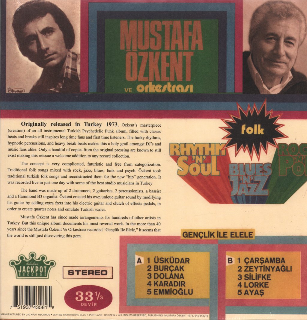 Mustafa Ozkent - Genclik Ile Elele - Lp