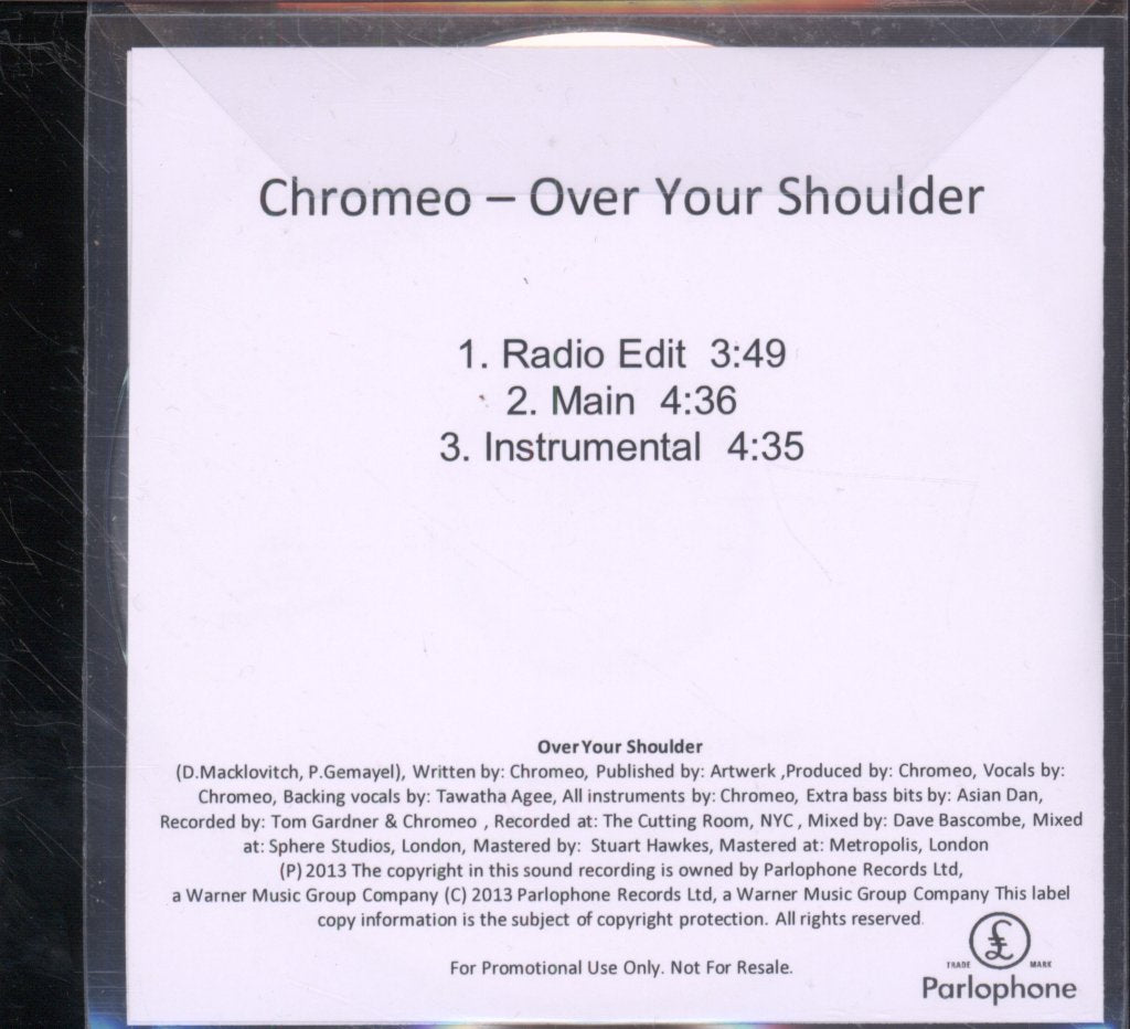 Chromeo - Over Your Shoulder - Cdr